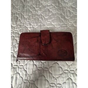 Buxton Leather Clutch Wallet Top Grain Cowhide Exterior